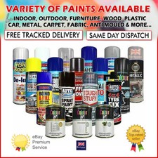 Aerosol Spray Paint Matt Gloss Chalk Finish Plastic Primer Wood Metal 400ml - B9