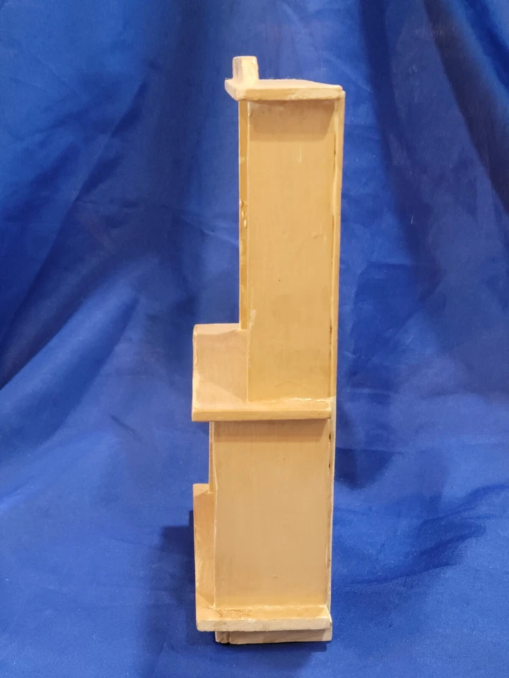 Antique Dollhouse Miniature Kitchen Hutch Cabinet Wooden 19th Century 1:10 - Image 3 of 4