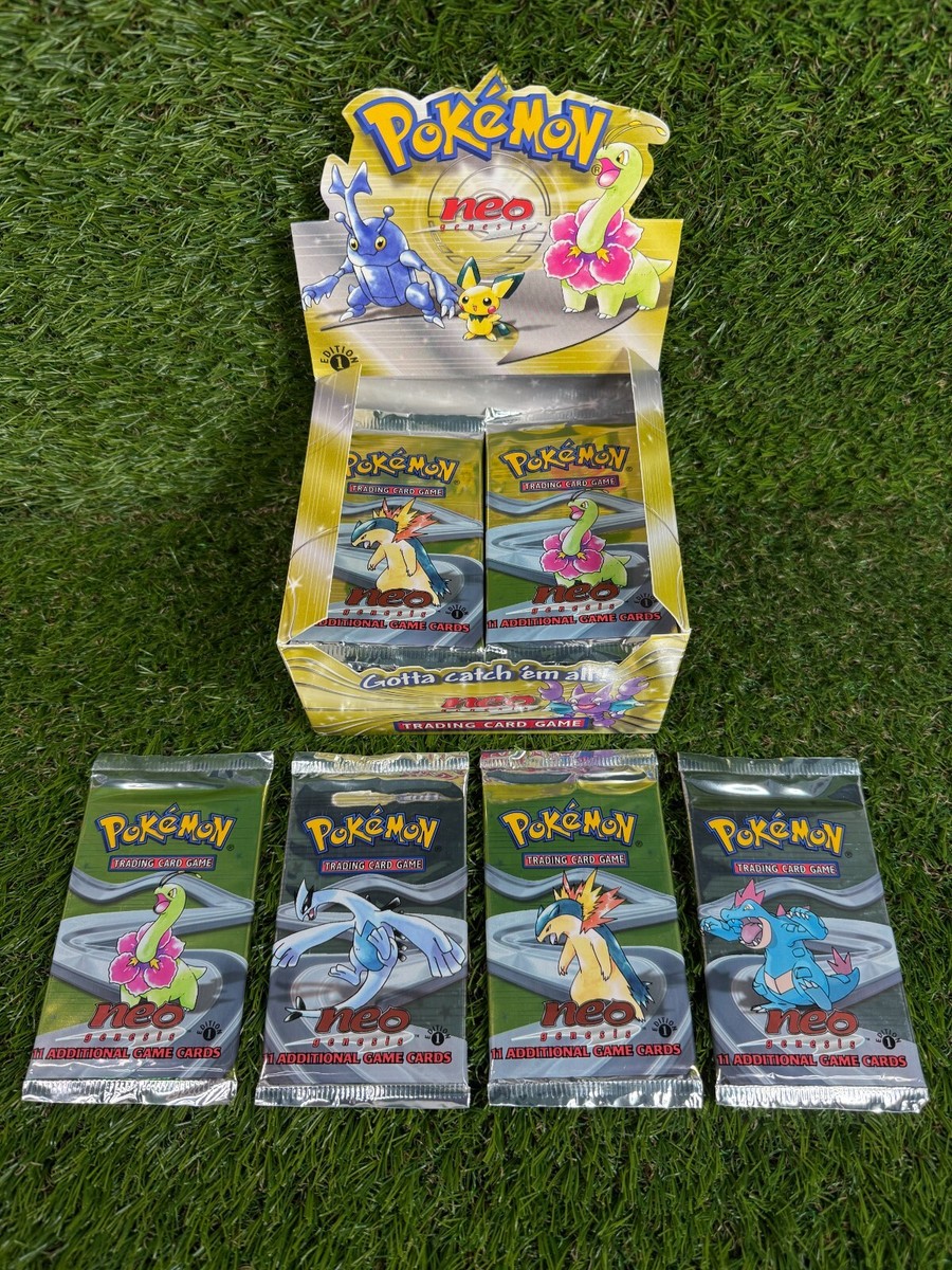 ポケモンカードゲーム Pokmon Booster 1st Edition 2Packs 1box BOX FRESH - 2000 Pokemon Neo Genesis 1st Edition Booster Pack