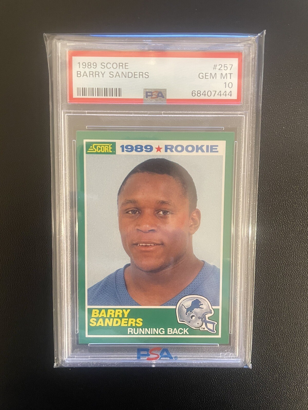 1989 Score Barry Sanders Rookie Card RC PSA Gem Mint 10 💎 💎 💎 eBay