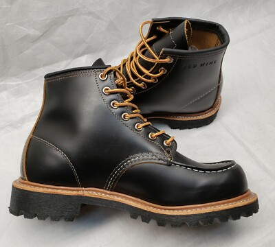Red Wing 9878 Black Klondike Irish Setter Moc Toe 875 Heritage
