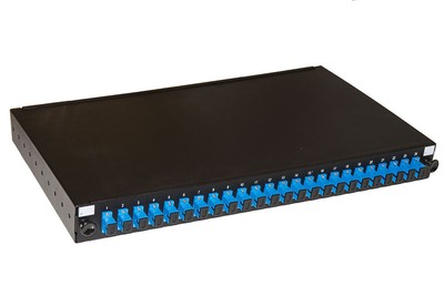 LINK LK24FOSC3 Panneau Fibre Optique 19" 24 Ports SC Simplex OM3 - Profondeur 250 Mm Noir