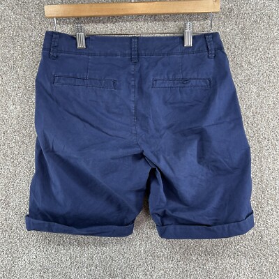Old Navy Women's Shorts Size 0 Blue Chino Mid Rise Cuffed