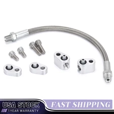 LS Cylinder Head Coolant Steam Port LS1 Coolant Crossover Kit Steel Braided Hose