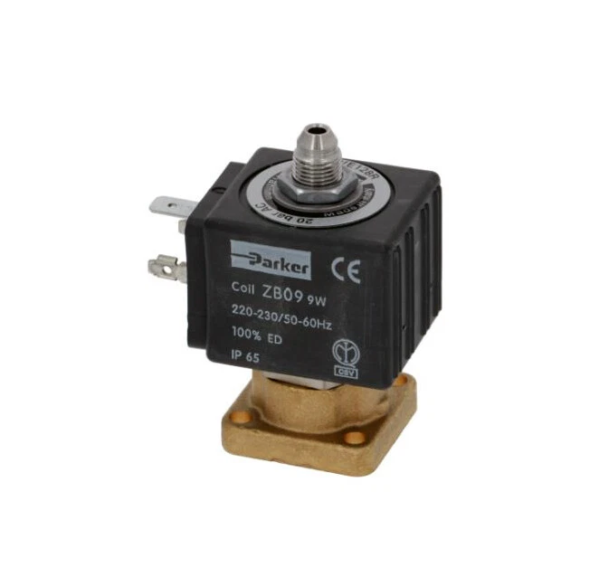 Parker 3 Way Electronic Solenoid Valve Espresso Machine, ZB09 Coil, 220v