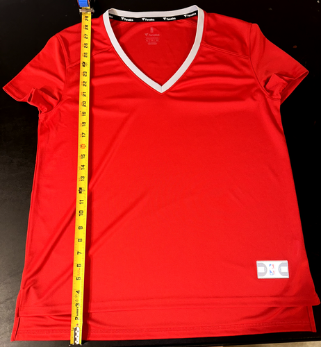 ¡NUEVO! Camiseta deportiva Fanatics para mujer talla pequeña NBA Fast Break roja en blanco cuello en V - talla XL - Imagen 3 de 6