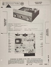 SAMS PHOTOFACT SERVICE MANUAL 439-5 DAVID BOGEN MODEL T661