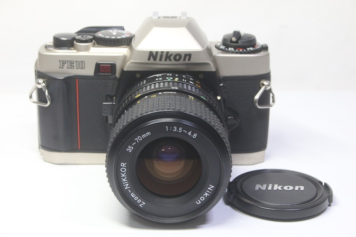 Nikon FE10 一眼レフカメラ 35-70mmレンズ付き Nikon FE10 SLR 35mm Film Camera & Nikkor 35-70mm F/3.5-4.8 MF Zoom