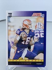 Trevor Lawrence - 2021 Panini Score Football RC Rookie Card #TB1 Throwback. rookie card picture