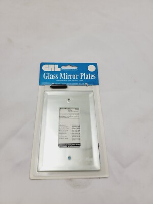 CRL Single  Glass Mirror Switch Plate Cover 5.25''L x 3.5''W
