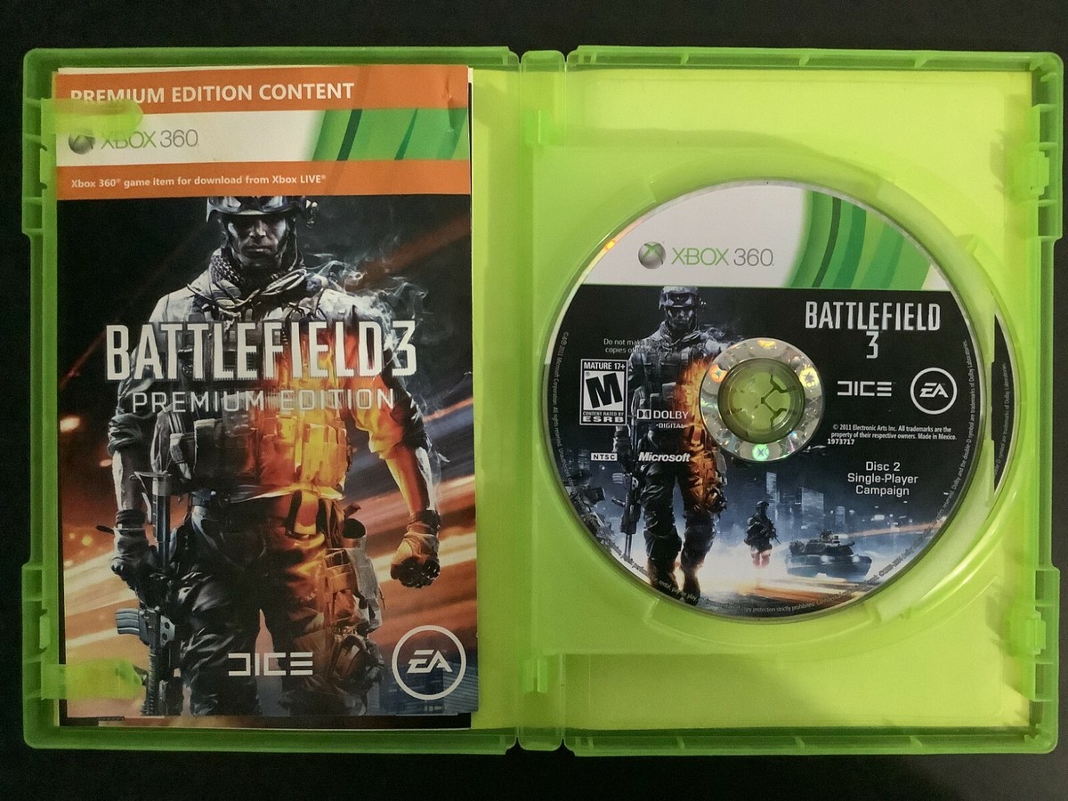 Battlefield 3 Premium Edition Microsoft Xbox 360 Complete w