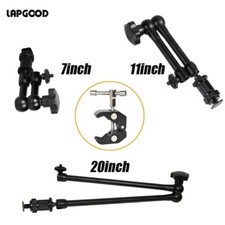 7/11/20 Inch Metal Articulating Magic Arm Super Clamp for DSLR Camera Photograph
