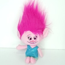 Dreamworks Trolls Poppy Talking Plush Doll 13" Pink Blue Green Stuffed Animal