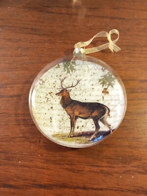 A Joja Do Gato Preto moderner Christbaumschmuck X4, Hirsch Hirsche