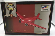 New Box Liberty Classics by Spec Cast DC-3 Airplane Stk #45000 DieCast Bank 1994