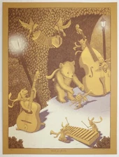 2015 Thank you, Friends... - Silkscreen Art Print s/n by James Flames