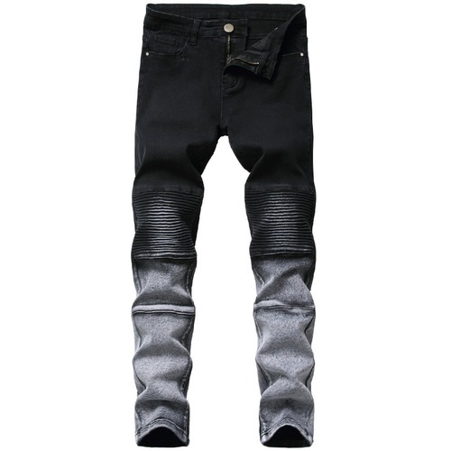 black biker skinny jeans