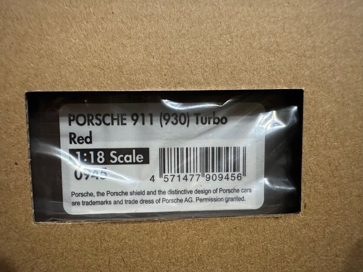 1/18 Ig0945 Porsche 911 930 Turbo Red Ignition Model Carrera 1/18 Ig0945 Porsche 911 930 Turbo Red Ignition Model Carrera