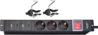 Hazet Steckdosenleiste 161N-5D ∙ L X B X H: 325 X 56 X 45 Mm