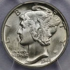 1944 Mercury Dime - PCGS MS66