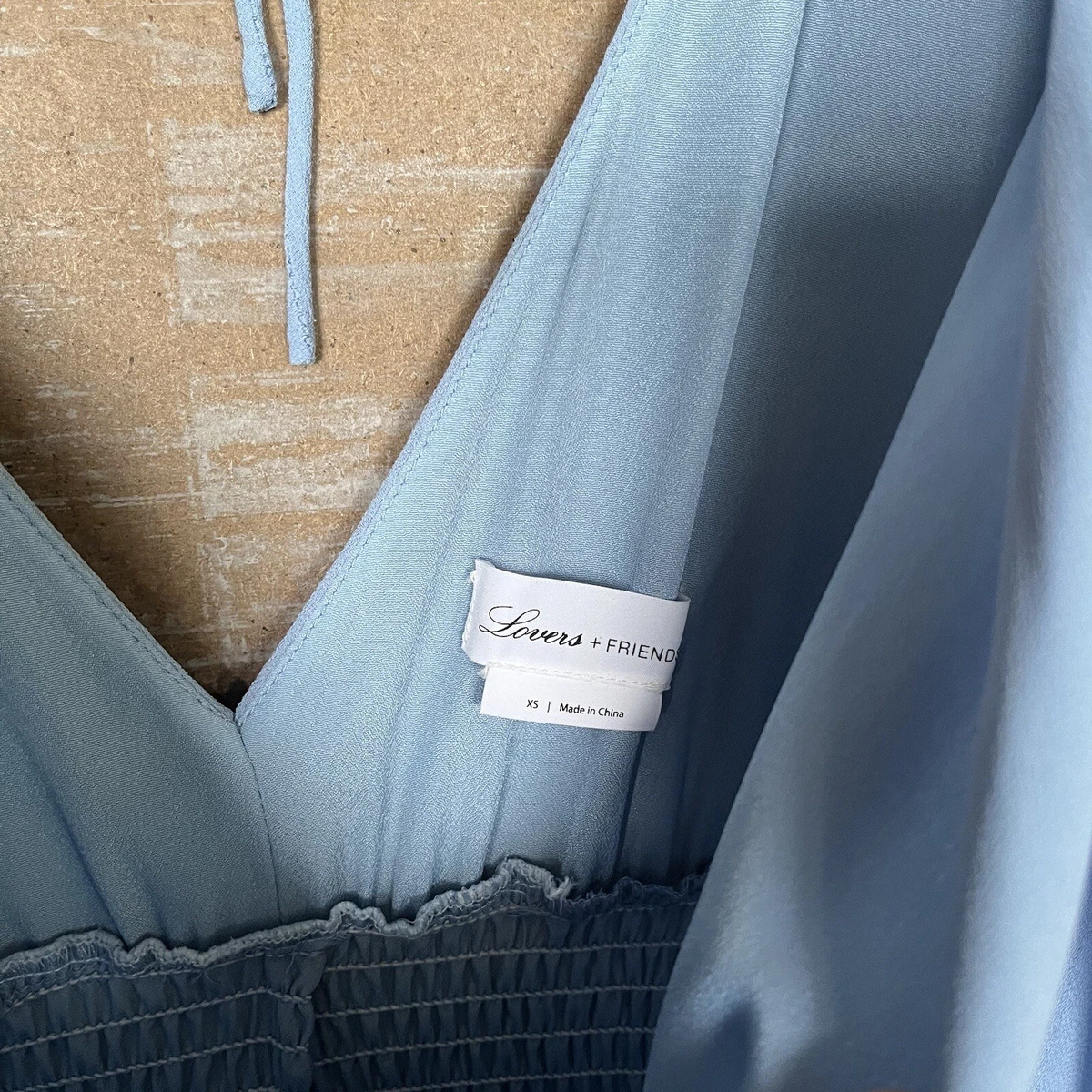 Lovers Friends Billie Ruffle Mini Dress Light Blue Cocktail