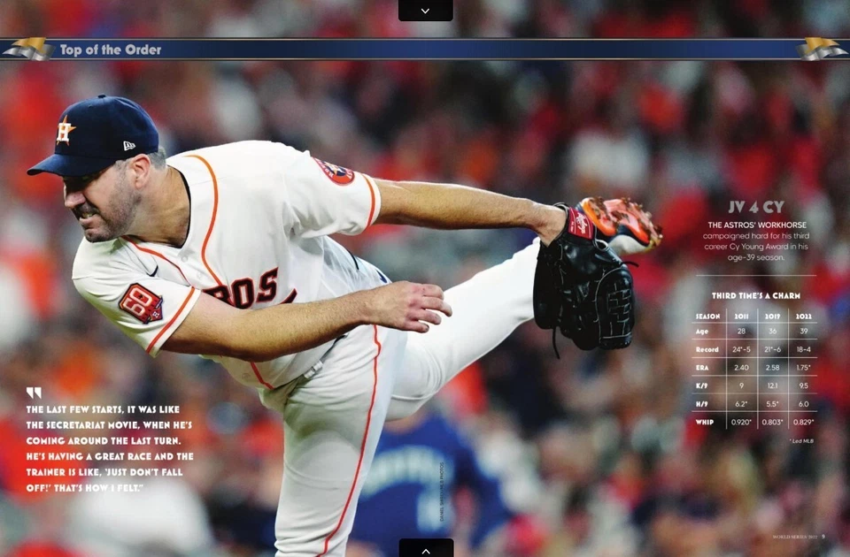 2022 MLB OFFICIAL WORLD SERIES PROGRAM HOUSTON ASTROS CHAMPIONS VS. PHILLIES - Image 3 of 4