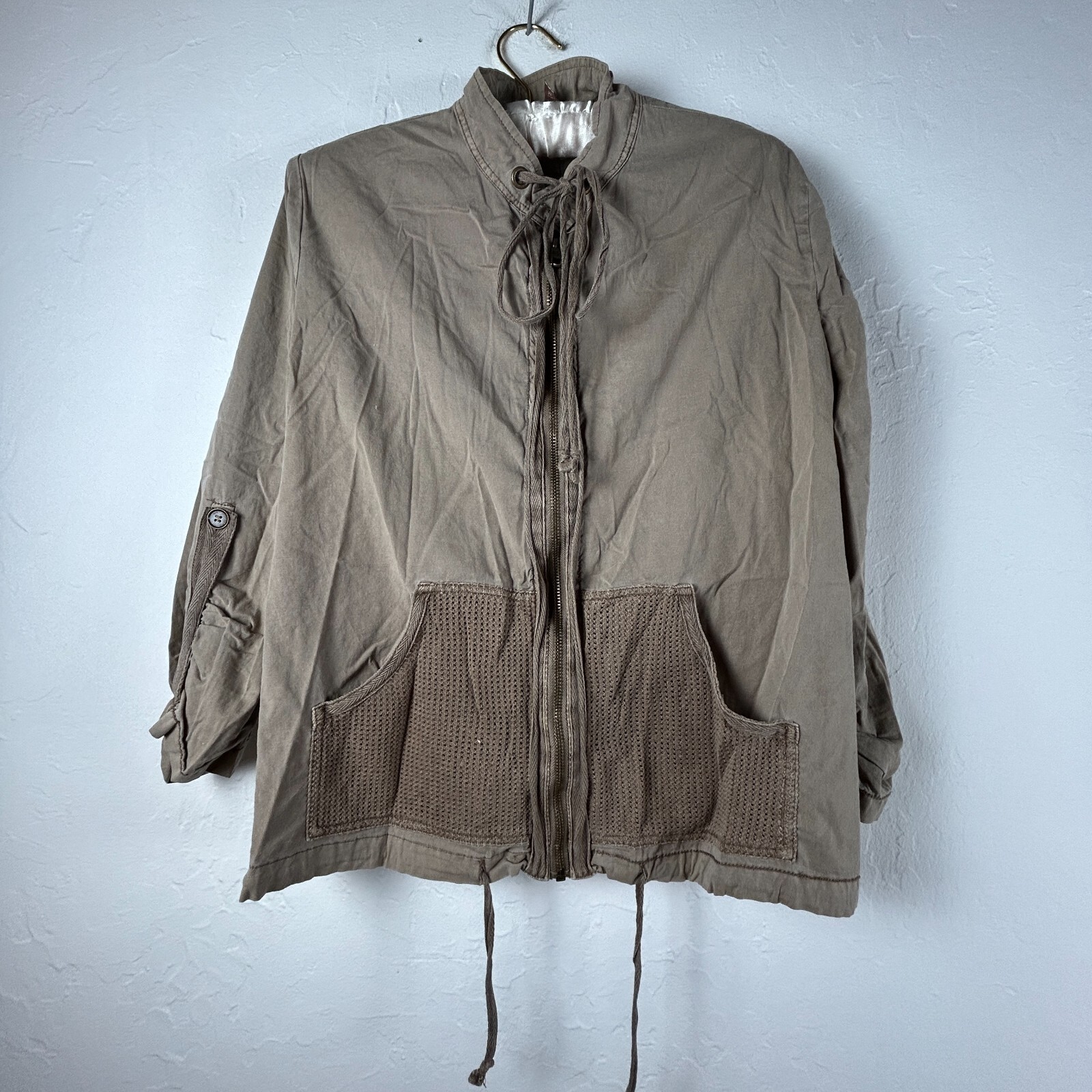 XCVI Women's Zip Front Cotton Basic Jacket Size M… - image 1