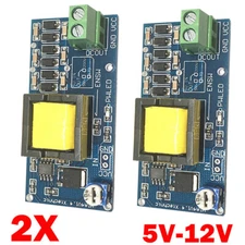2PC High Voltage DC-DC Boost Converter 5V-12V Step Up To 300V-1200V Power Module