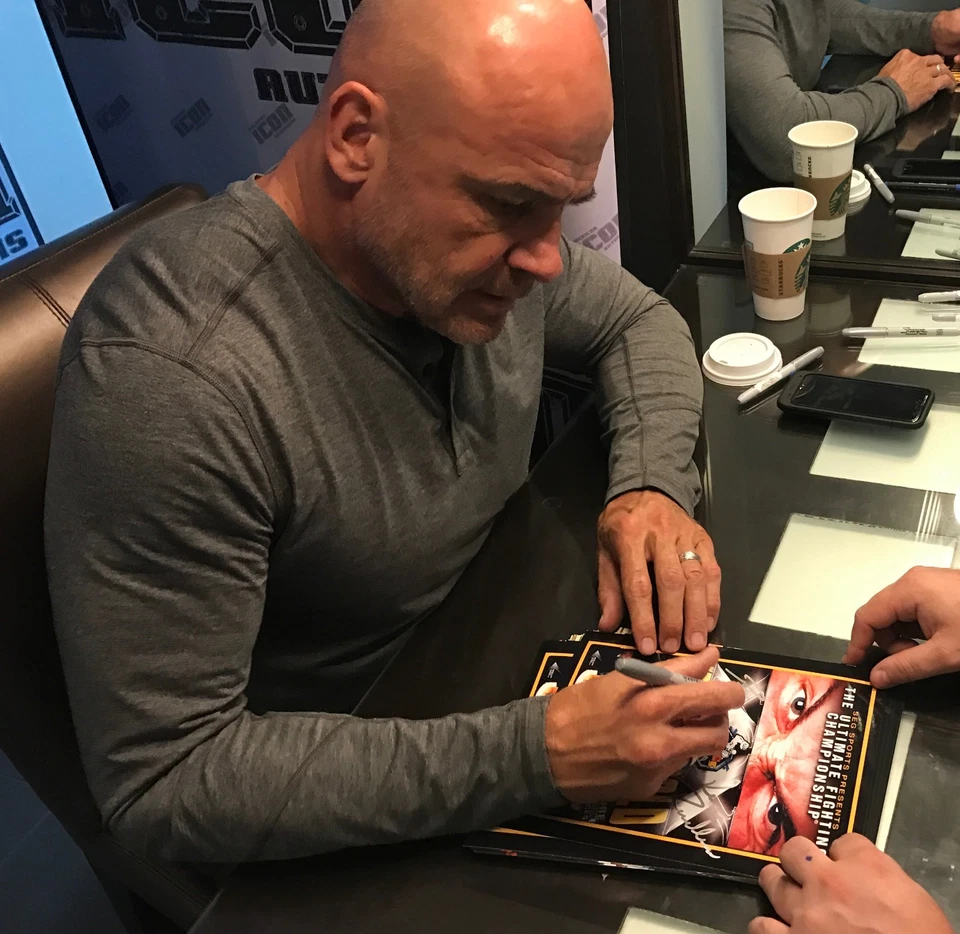 Kevin Randleman & Bas Rutten Signed 8x10 Photo BAS COA UFC 20 Poster Picture SEG - Image 3 of 4