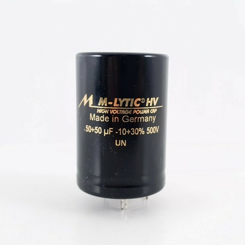 Condensateur De Puissance Haute Tension 50+50 UF 500V - M-LYTIC HV - Neuf