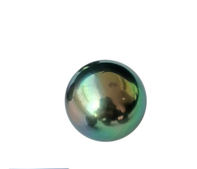 Huge 14mm South Sea green peacock Round Loose Pearl Undrilled Men Women Jewelry