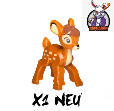 Lego    1x Disney Bambi   Reh Kitz Hirsch   Tier   Dark Orange  104729pb01   Neu