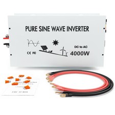 4000W Pure Sine Wave Power Inverter 12V to 120V Home Solar System Generator Car