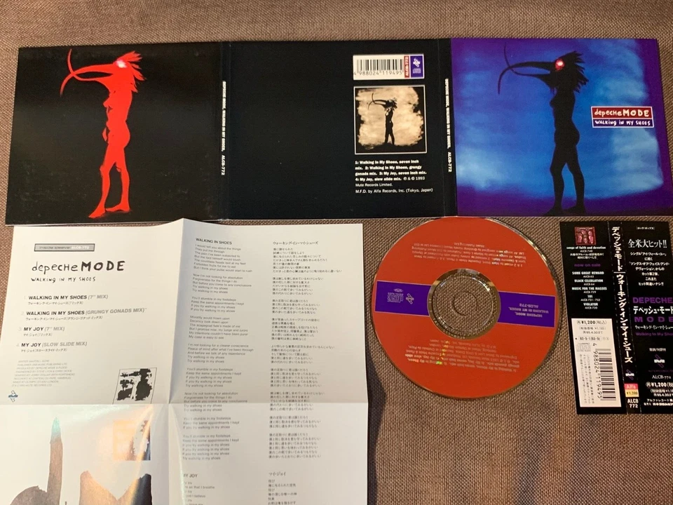 DEPECHE MODE Walking In My Shoes JAPAN 5" MAXI CD ALCB-772 w/ OBI + INSERT - Image 2 of 4