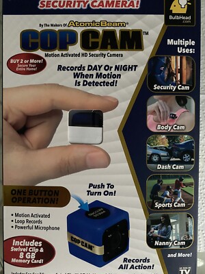 New Never Used Boxes Of COP CAM Motion Activated HD Security 
