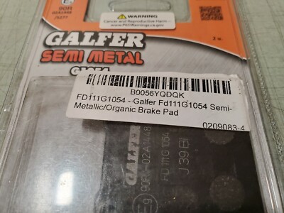 Galfer Semi-Metallic Brake Pads FD111G1054 fits Kawasaki ZR ZX