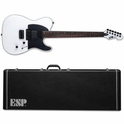 ESP LTD TE-1000 Electric Guitar Snow White + ESP Hard Case TE1000 - Brand New