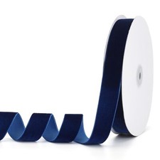Navy Blue Velvet Ribbon 1 inch x 20 Yards Gift Wrapping Christmas Wedding