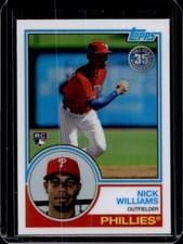 Nick Williams 2018 Topps Silver Pack 1983 Chrome RC - Philadelphia Phillies