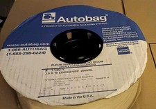 AUTOBAG 1140-1 BAGS Clear 3.5" X 10" 2000/roll NOS Orlando  4 ROLLS (8000 BAGS)