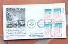 JAPAN CENTENNIAL YEAR CHERRY BLOSSOMS 1960 ARTCRAFT CACHET FDC PLATE#BLOCK