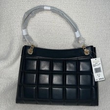 Michael Kors Susan Quilted Leather Tote Bag Black NWT