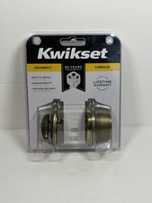 Kwikset Keyed Deadbolt New in Package Antique Brass Finish