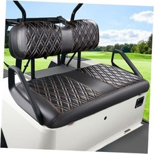 EZGO TXT Front Seat Covers, TXT Golf Cart Seat Covers Black Diamond Crossing