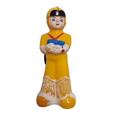 Rare VTG 60s Asahi Kogyo  7'' Super Jetter Soaky Toy SOFUBI Takatoku Bullmark JP