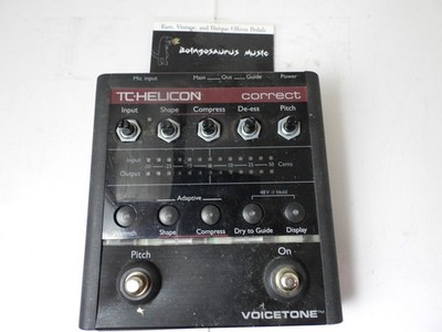 FOR PARTS: TC Helicon Correct Voicetone Vocal Effects Pedal Repair Broken AS IS