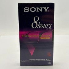 Sony T-160VF VHS Premium Grade 8Hrs Brilliant Color and Sound Pack of 6