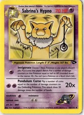 Sabrina's Hypno - 56/132 - Uncommon - Unlimited Edition (Lp) Gym Challenge - Psy