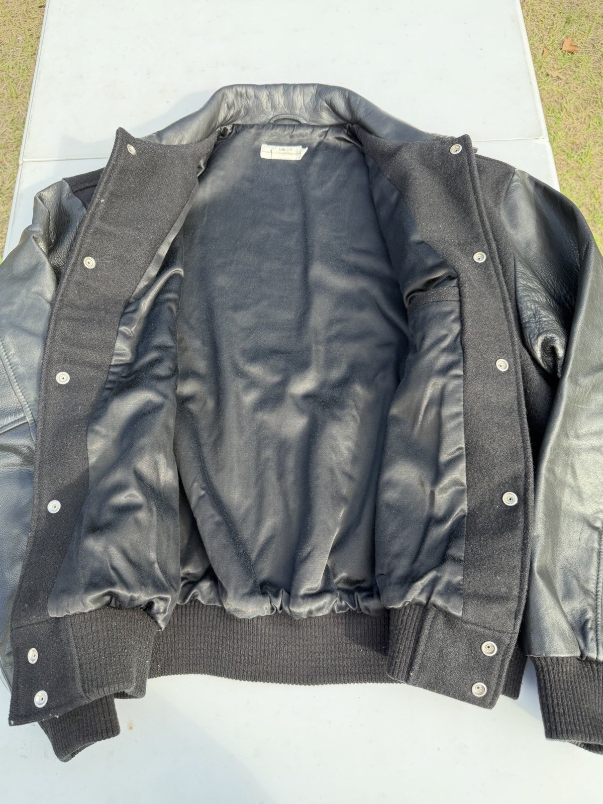 Vtg Java Software Wool Varsity Jacket Size XXL Te… - image 3