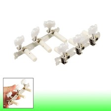 2 x Beige Silver Gray Classical Guitar Assembly Tuning Key Peg Machine Head